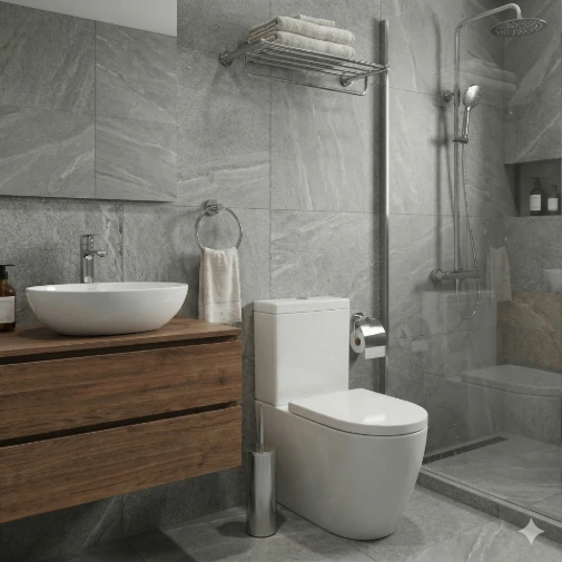 Baño, ducha y grferías