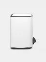 Papelera para reciclaje en Acero inoxidable blanco 3 cubiletes x 11 L cada uno – foto 5