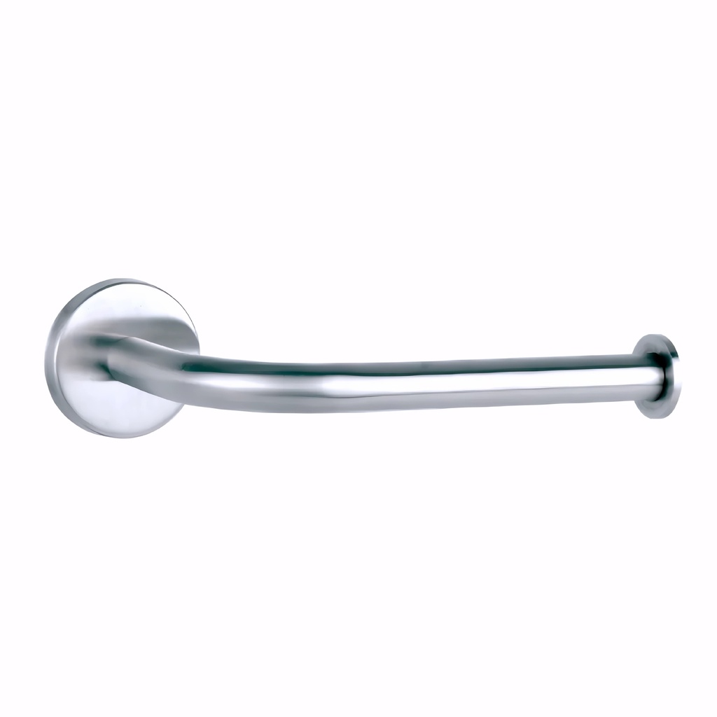 Portarrollo higiénico doméstico en Acero Inox/Pulido serie Luxi sin tapa 90º