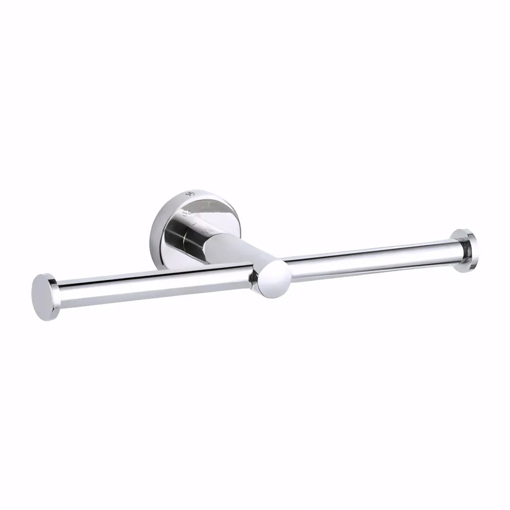 [0100121] Portarrollo higiénico doméstico en Acero Inox/Pulido serie GCM doble sin tapa