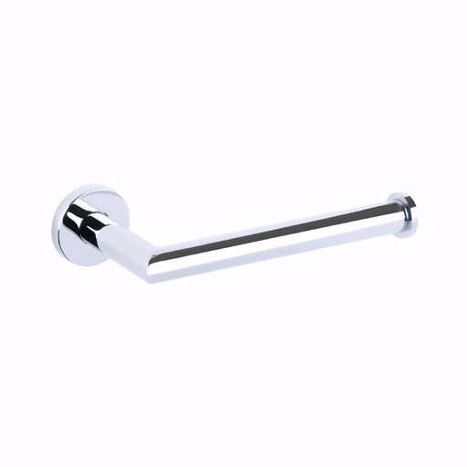 [0102081] Portarrollo higiénico doméstico en Latón/Cromado serie Cubik sin tapa 90º