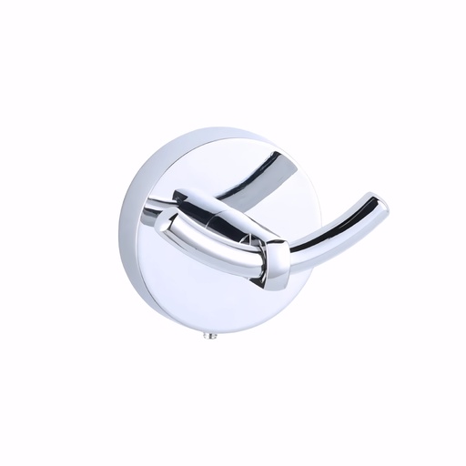 [0200120] Percha de baño en Acero Inox/Pulido serie GCM doble