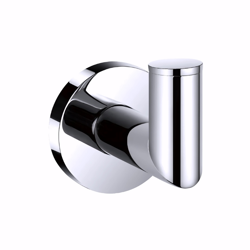 Percha de baño en Latón/Cromado serie Cubik ángulo 90º