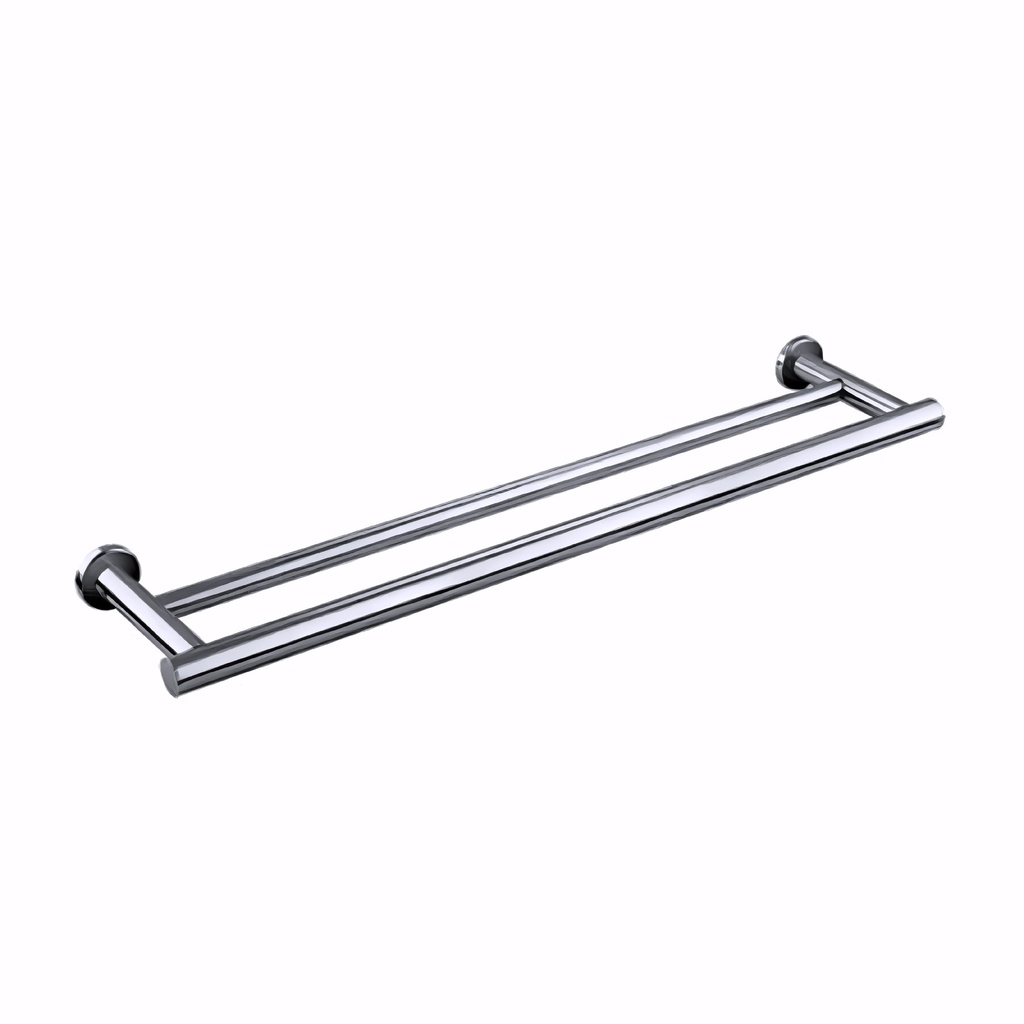 Toallero en Latón/Cromado serie Architect doble 59 cm