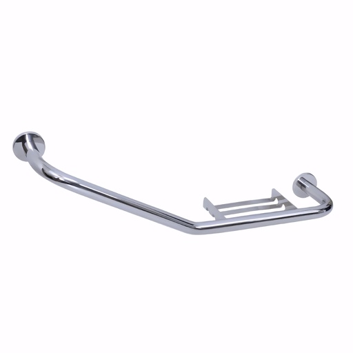 [0400012] Asa de bañera en Acero Inox/Pulido serie Máxima con jabonera