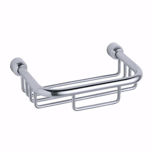 [0600014] Jabonera de baño en Acero Inox/Pulido serie Máxima rejilla pequeña