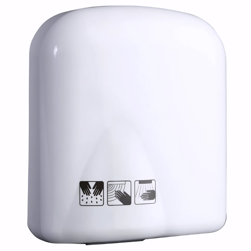 Secador de manos en Plástico / Blanco Óptico 1800 W