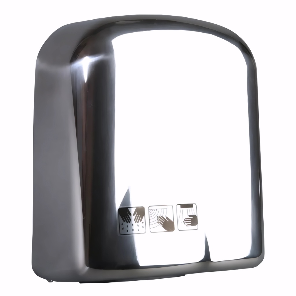 Secador de manos en Acero inox / Brillo Óptico 1800 W