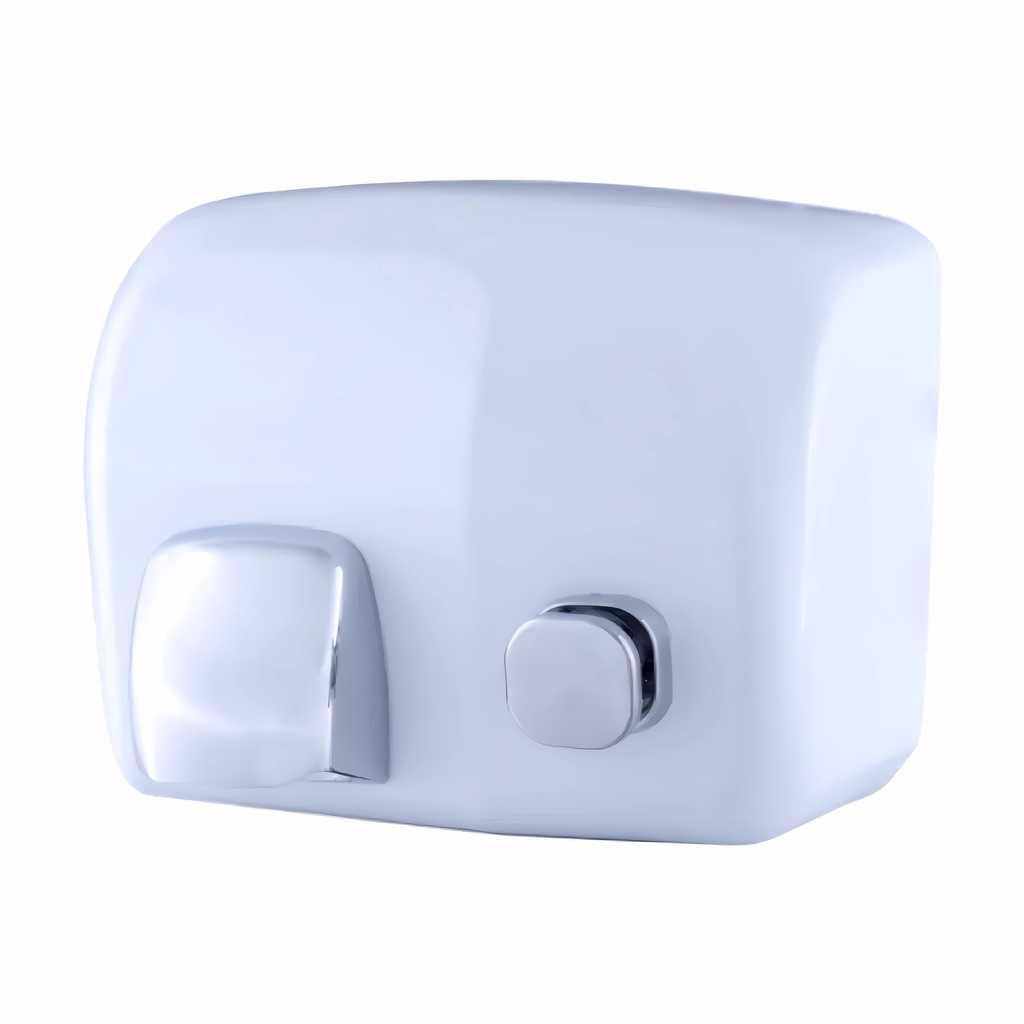 [1521011] Secador de manos en Acero vitrificado / Blanco Pulsador Ibero 2000 W