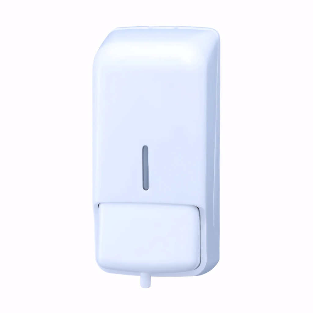 Dosificador de gel en Plástico / Blanco 800 ml pulsador con carga