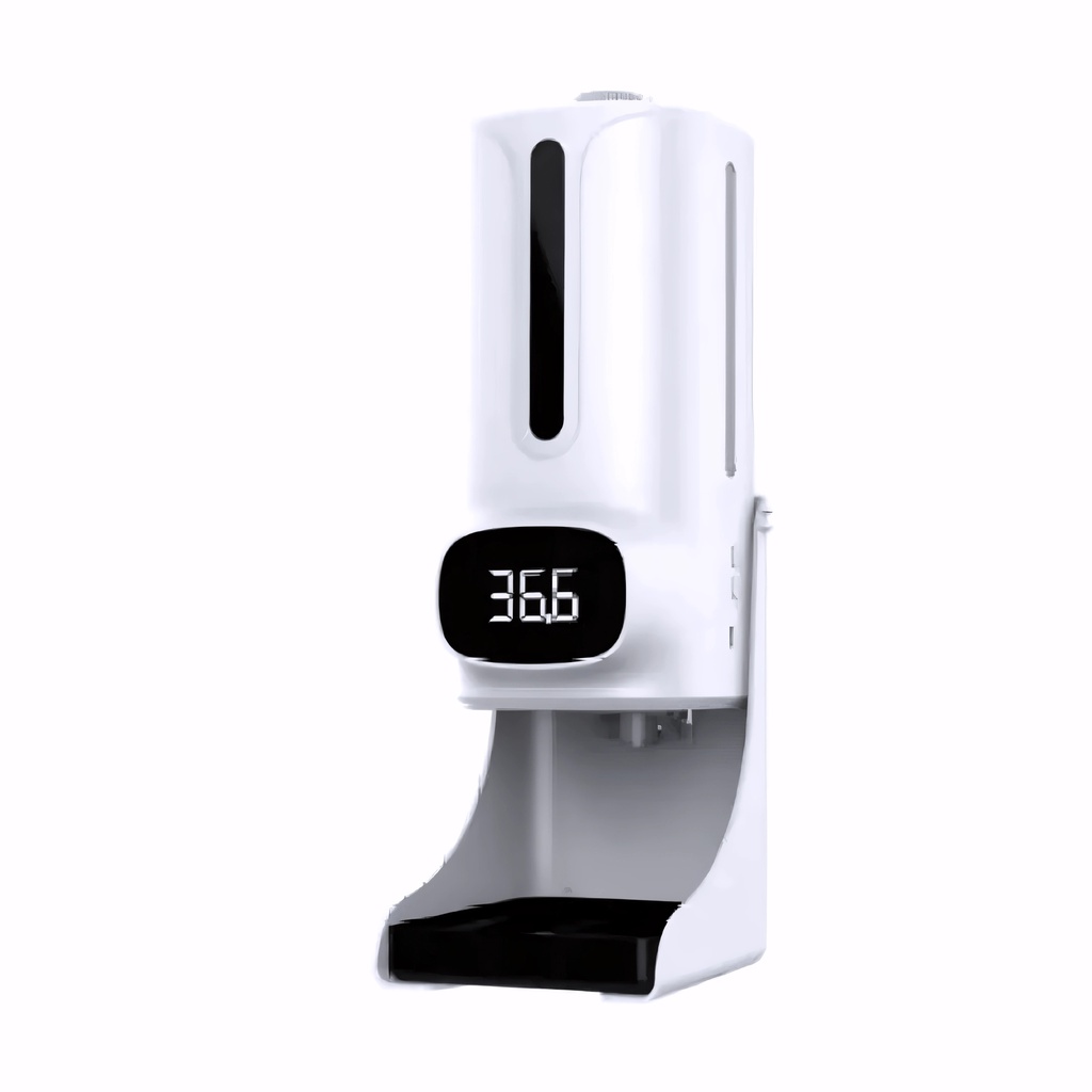 [1600932] Dosificador de gel y medición de temperatura en Plástico / Blanco 1200 ml óptico rellenable
