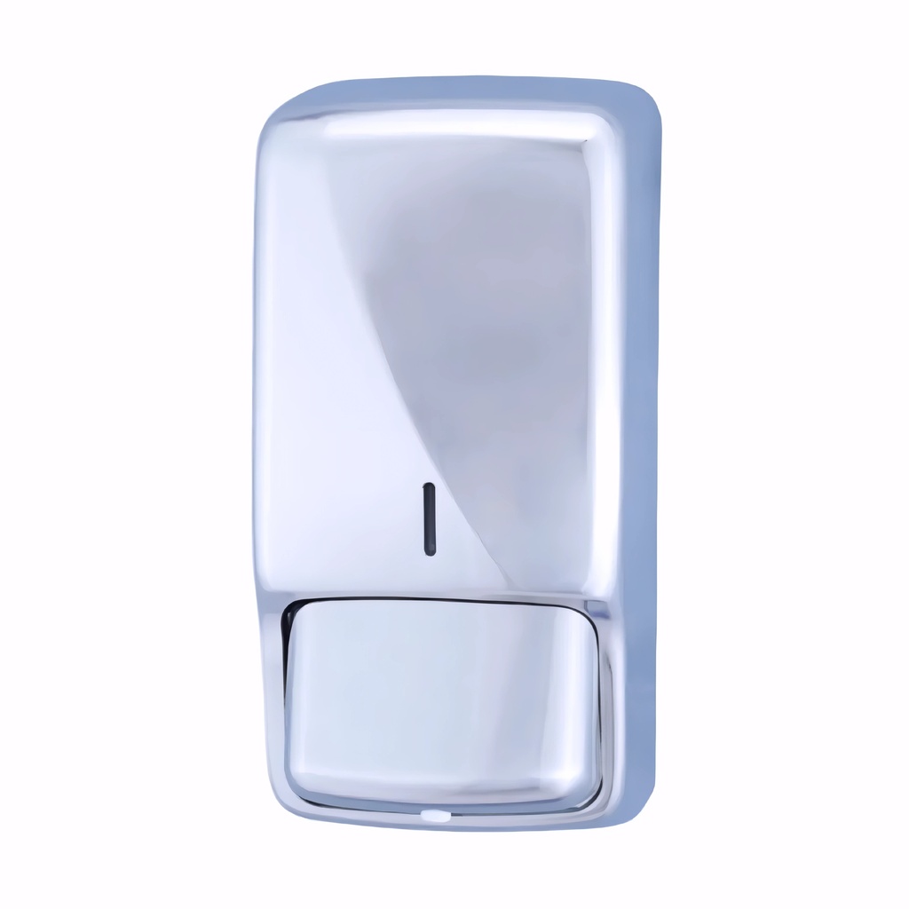 [1601404] Dosificador de gel en espuma en Acero inox / Brillo 800 ml pulsador para carga