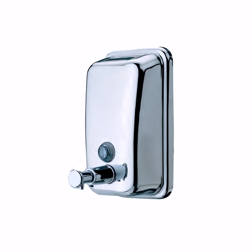 Dosificador de gel en Acero inox / Brillo 1000 ml pulsador rellenable