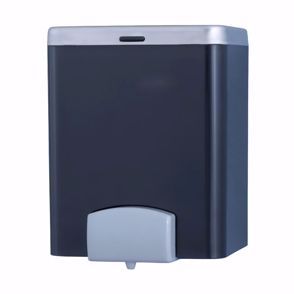 Dosificador de gel en Plástico / Fumé (tapa en acero inox) 1400 ml pulsador rellenable Total Visión