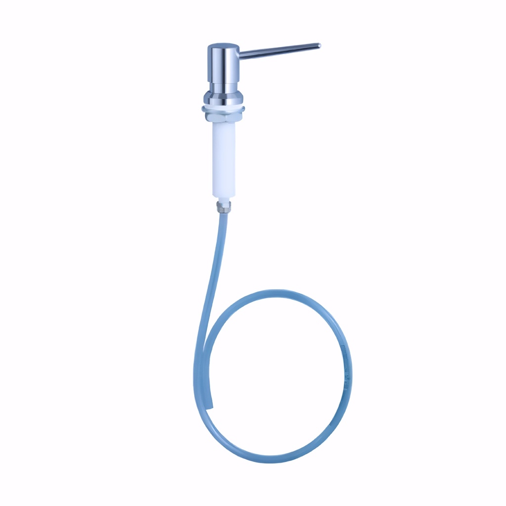 [1608808] Dosificador de gel en Latón cromado y plástico empotrable sin depósito