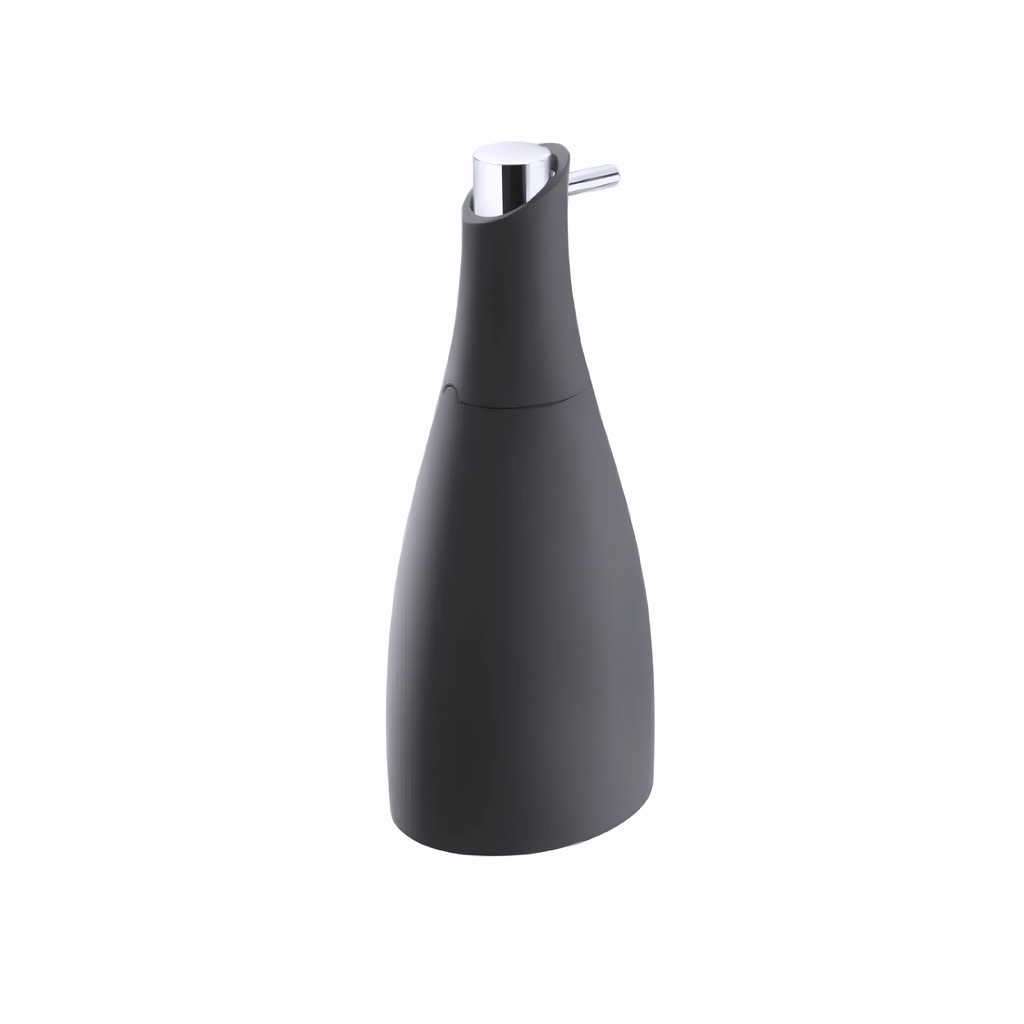 [1614831] Dosificador de gel en Cristal acrílico / Negro mate encimera