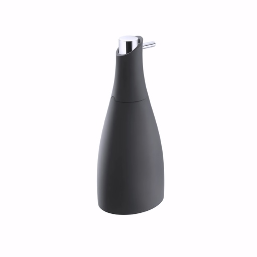 [1614831] Dosificador de gel en Cristal acrílico / Negro mate encimera