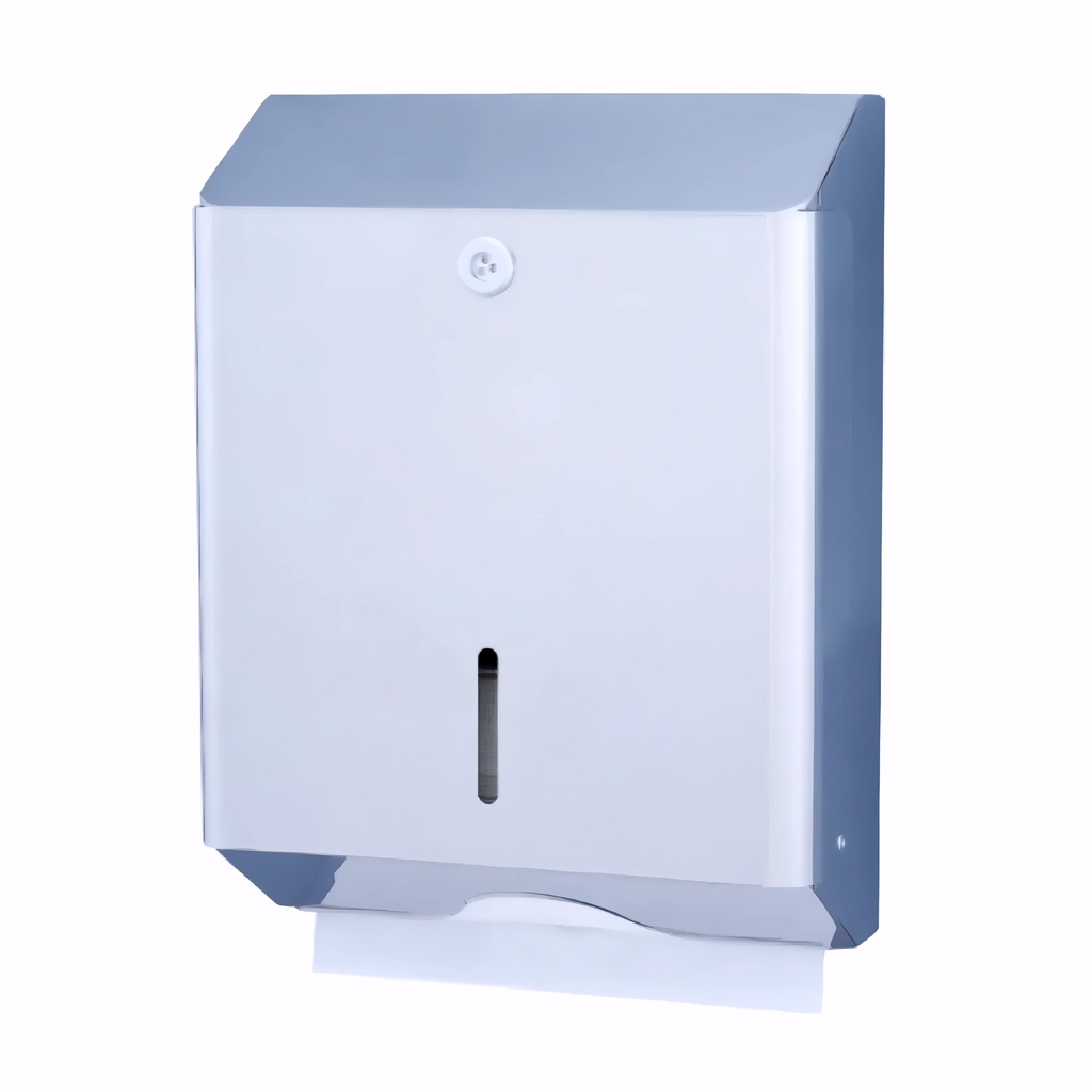 [1701011] Dispensador papel de manos Toallas engarzadas en Acero inox / Brillo