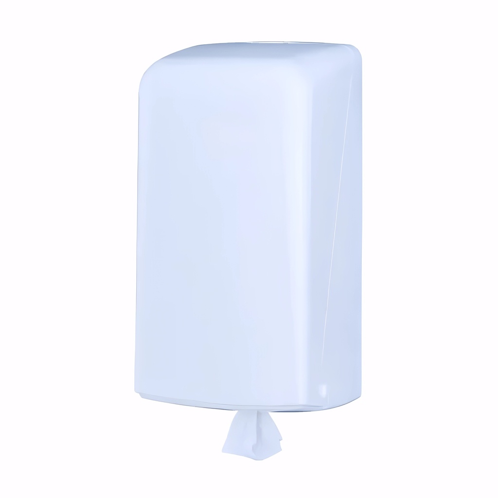 Dispensador papel de manos Mini mecha en Plástico / Blanco
