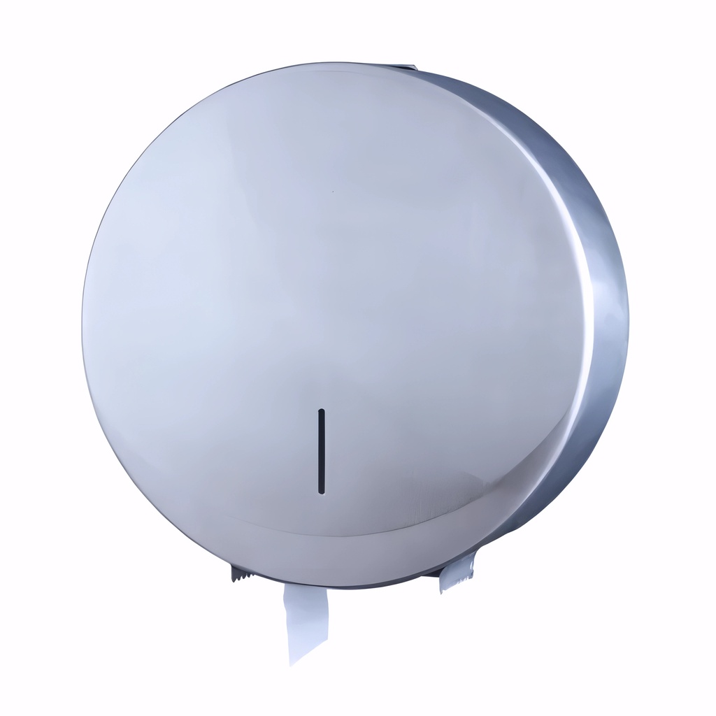 [1800012] Dispensador papel higiénico Industrial en Acero inox / Satinado Ø rollo 220 mm