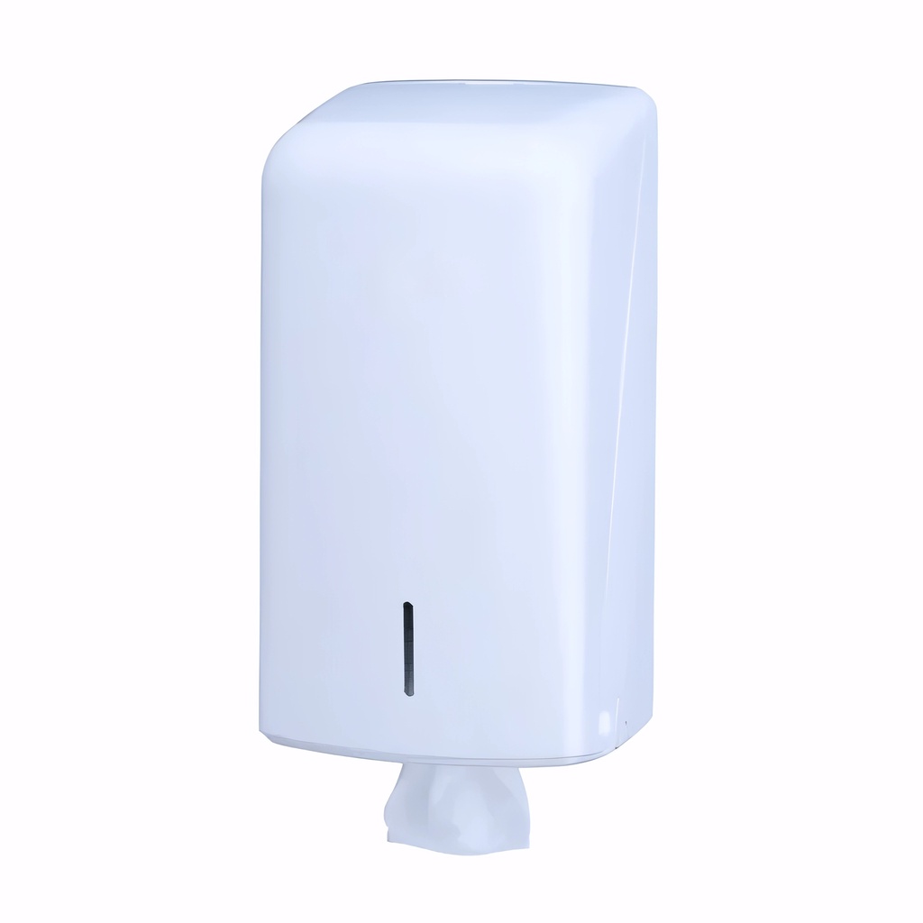 [1802001] Dispensador papel higiénico en Zig Zag en Plástico / Blanco
