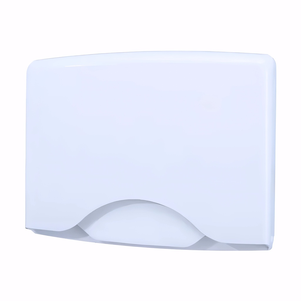 Dispensador papel cubre asiento WC en Plástico / Blanco