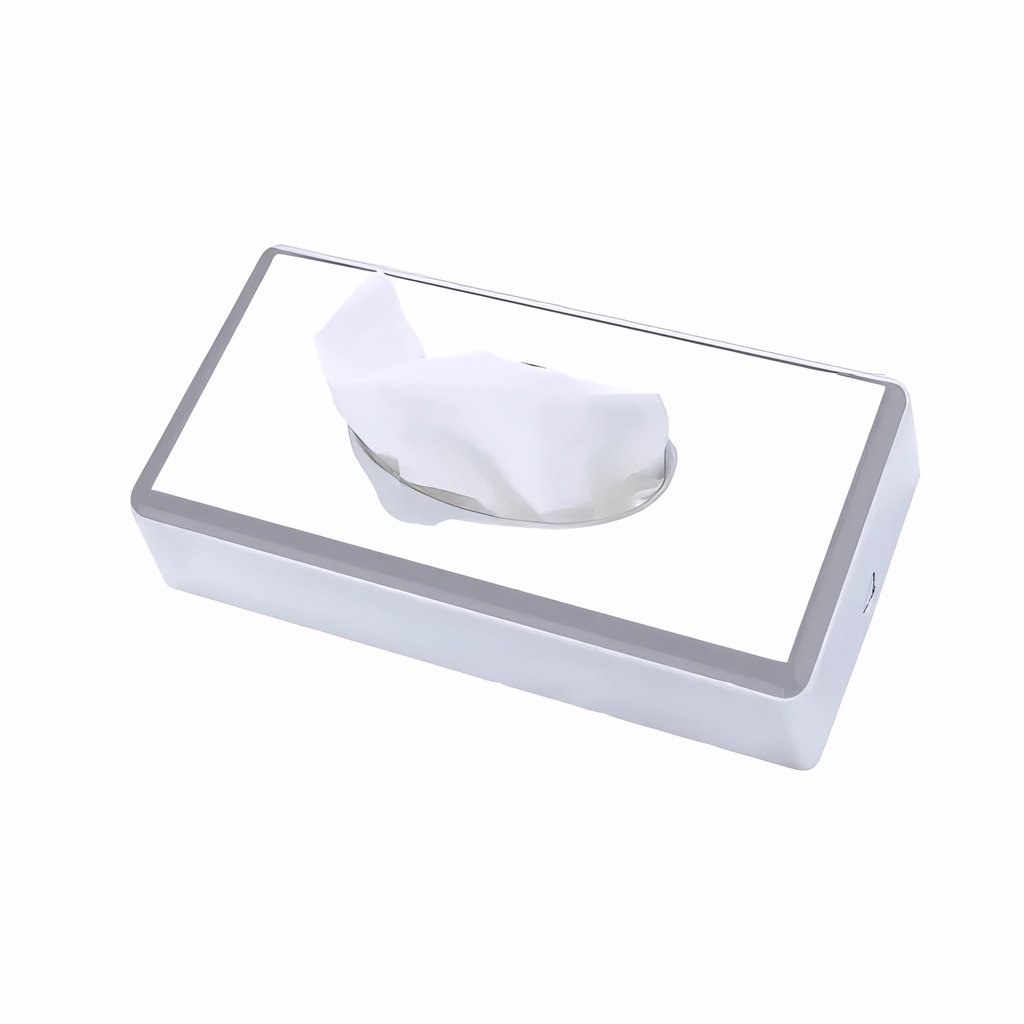 [2101003] Porta servilletas faciales en Plástico Cromado Luxe