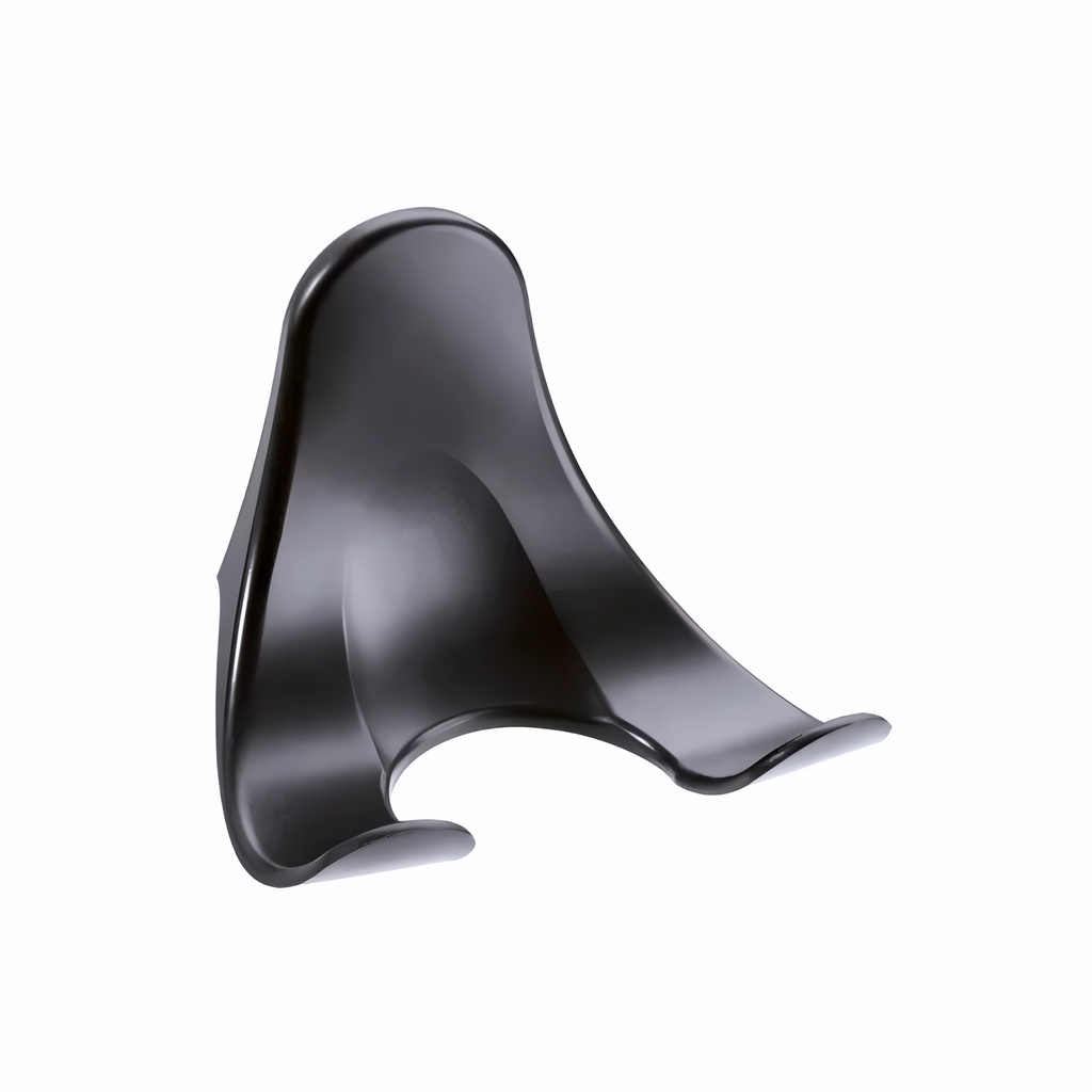 Soporte pared Negro Universal Plástico para secadores de cabello