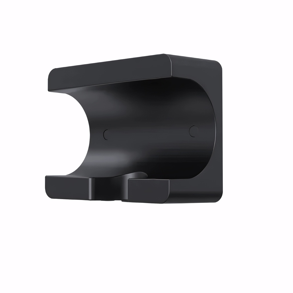 Soporte pared Negro para secadores de cabello GCM