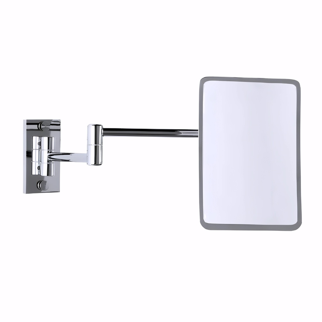 [2432017] Espejo de aumento 2 brazos / 1 cara x 2 aumentos  Rectangular