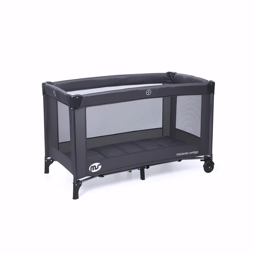 Cuna viaje plegable gris