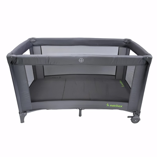 [2500400] Cuna viaje plegable gris antracita