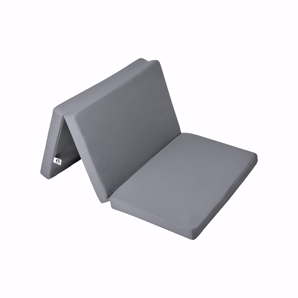 Colchón plegable para cuna de viaje gris