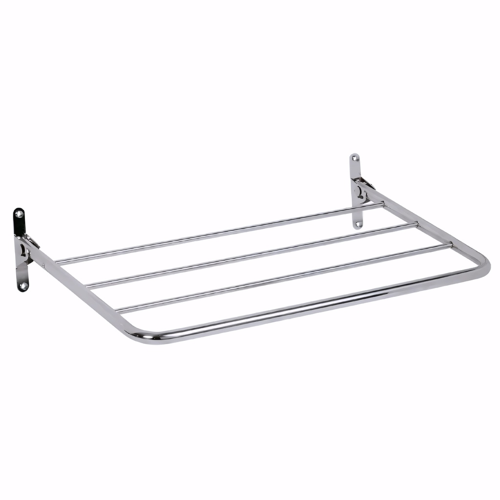 Tendedero abatible en Acero Inoxidable Brillo 3 varillas 70 cm AISI 304
