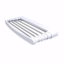 Tendedero telescópico en Resina y aluminio 4 varillas 70 cm