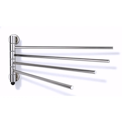 [3409408] Tendedero vertical en Acero Inoxidable Brillo 4 varillas
