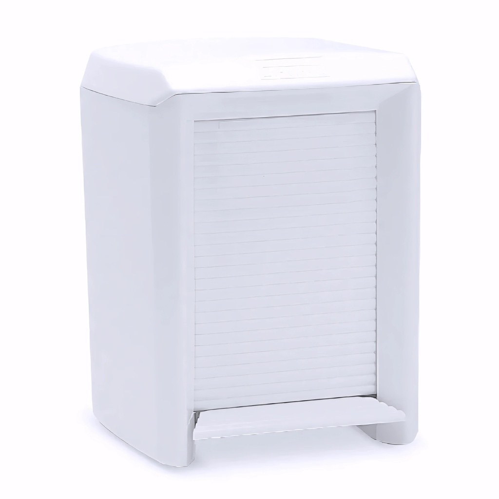 [4002021] Papelera con pedal en Plástico blanco 7 L Melian