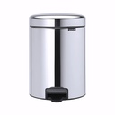 Papelera con pedal en Acero inoxidable brillo 5 L