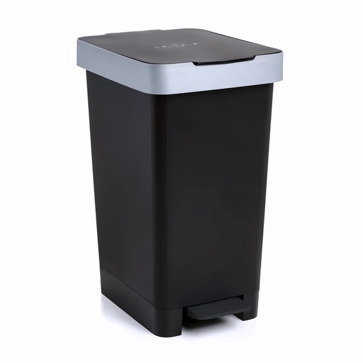 [4014060] Papelera con pedal en Plástico negro 25 L Ecore