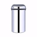 Papelera con tapa Touch en Acero inoxidable brillo 60 L