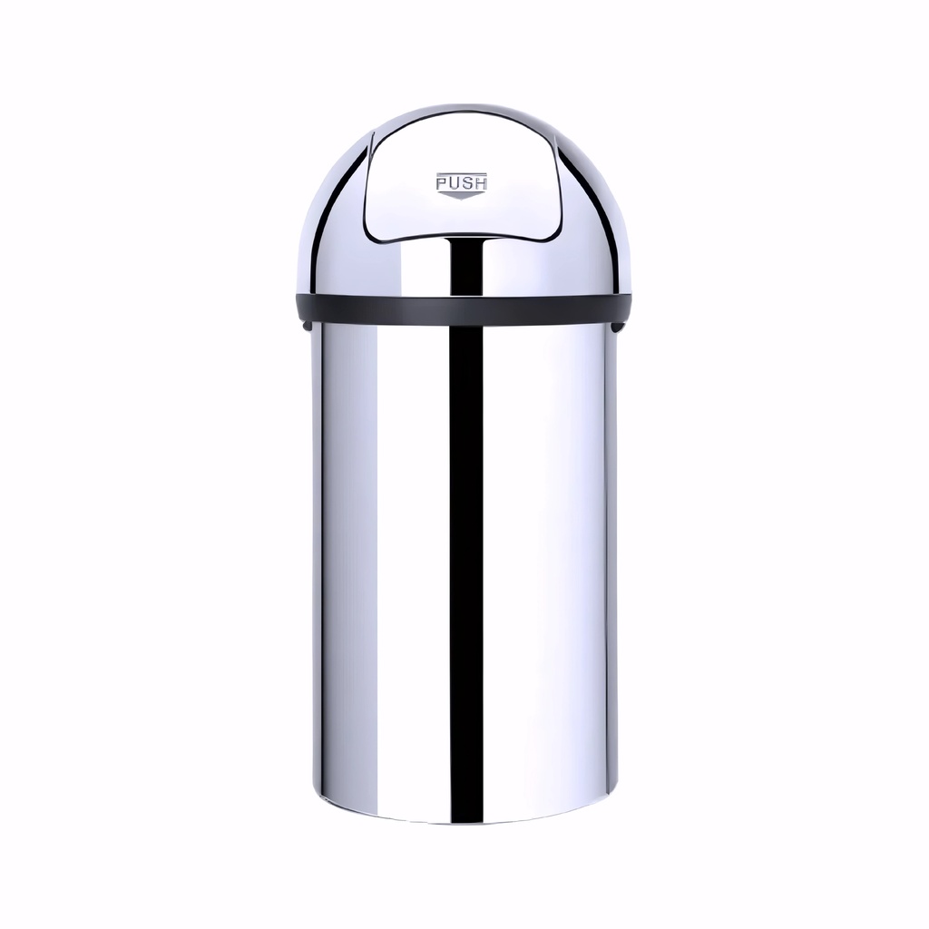 Papelera tapa con retorno en Acero inoxidable brillo 60 L