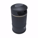 Papelera en Plástico negro 90-105 L Exterior Clásica