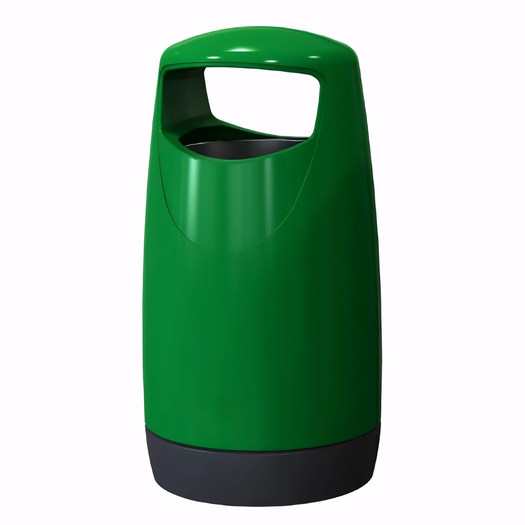 Papelera en Plástico verde 85-100 L Exterior Consorte