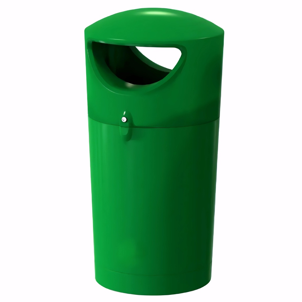 Papelera en Plástico verde 85-100 L Exterior Metro