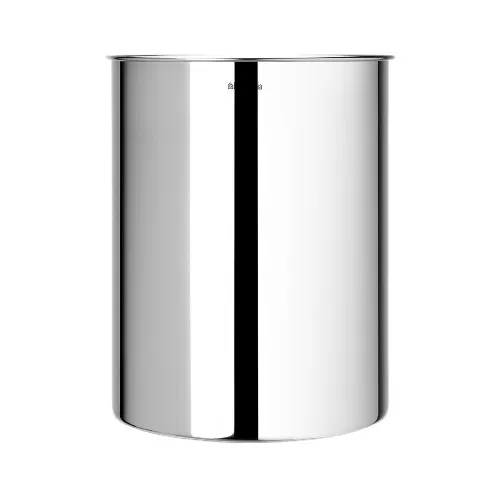 Papelera en Acero inoxidable brillo 15 L cilíndrica