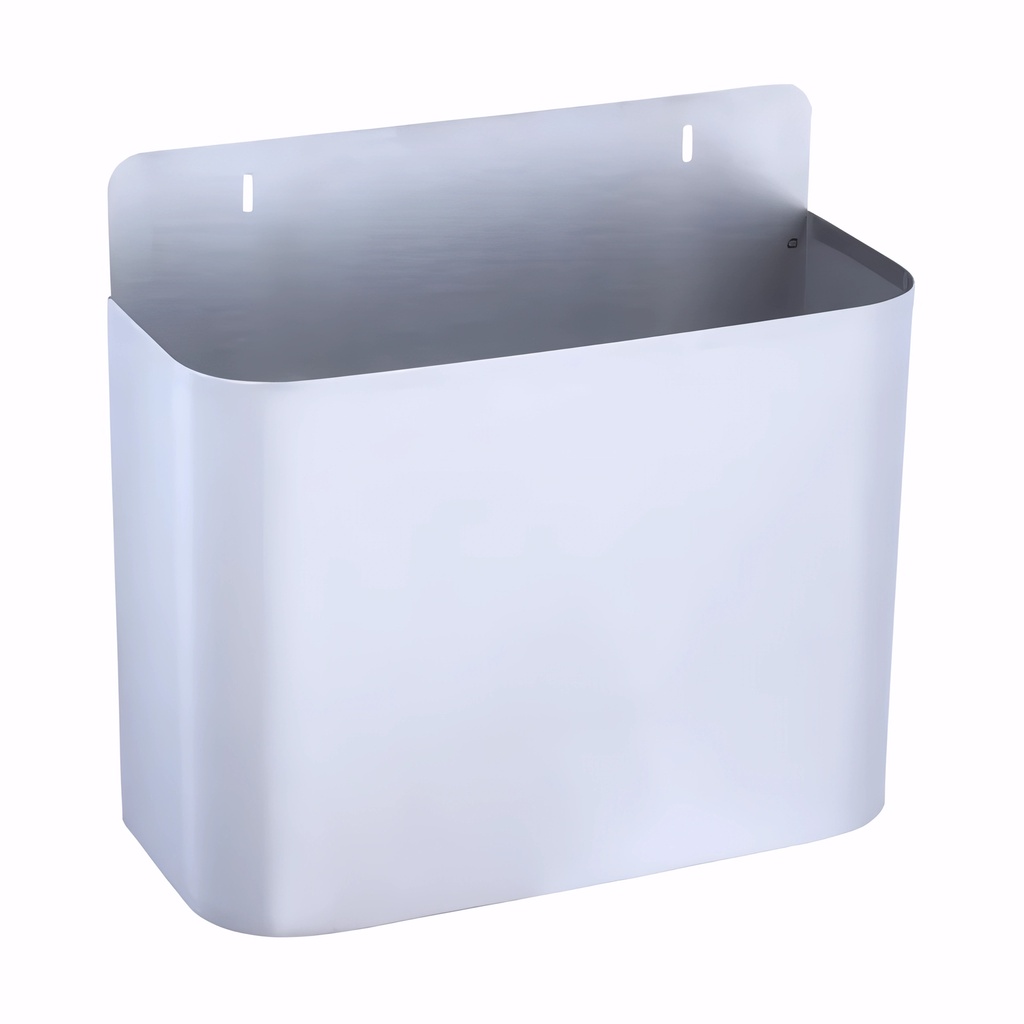 Papelera en Acero inoxidable satinado 10 L mural