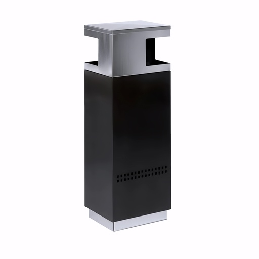 [4216140] Papelera en Acero pintado negro 48 L Exterior