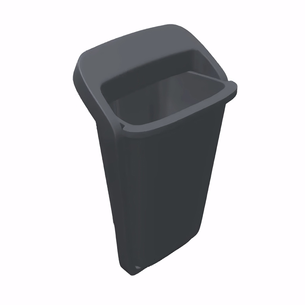 [4233111] Papelera en Polietileno gris o verde 50 L Elegant