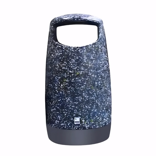 [4236210] Papelera en Plástico reciclado moteado 85-100 L Exterior Consorte