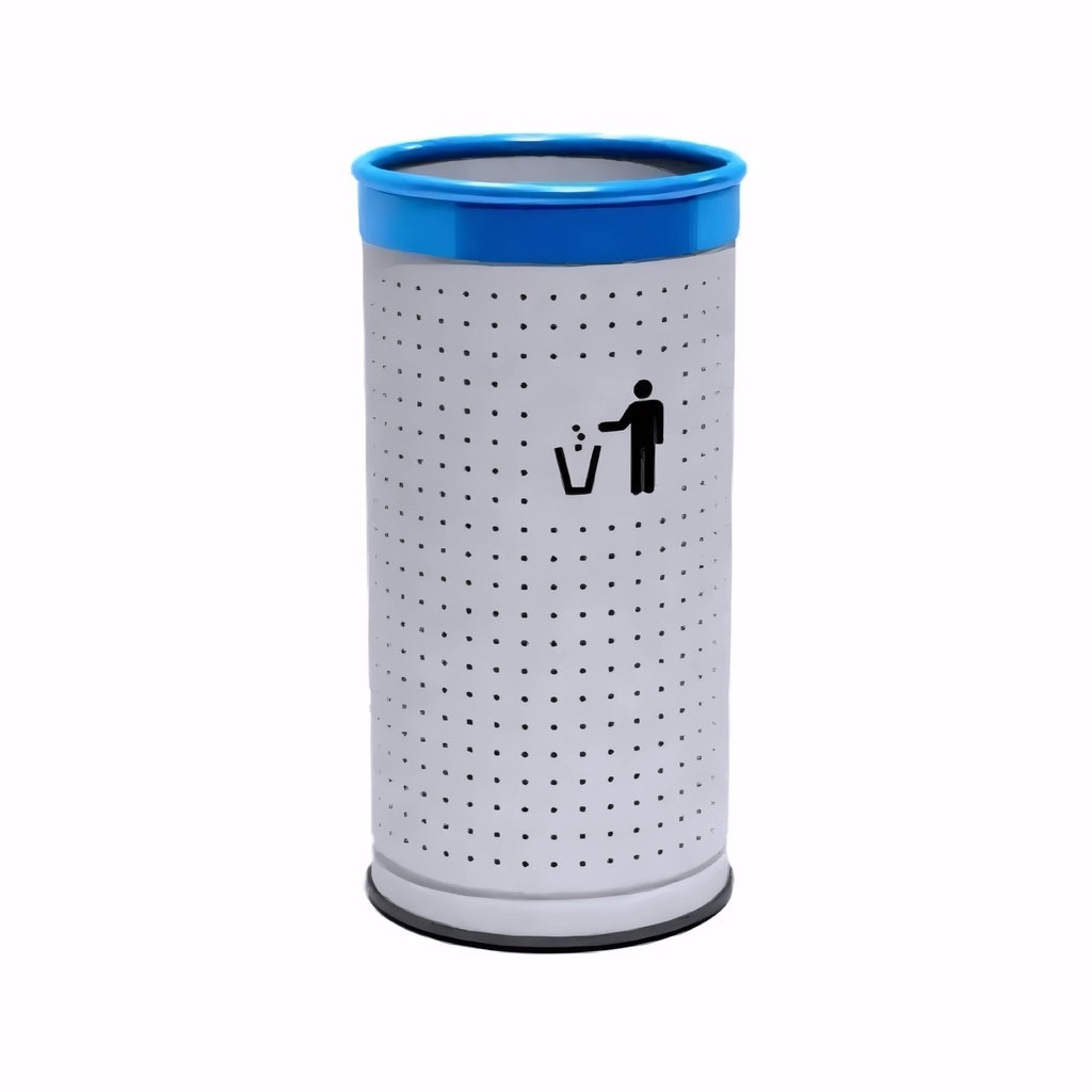 Papelera para reciclaje en Acero zincado pintado en epoxy 80 L